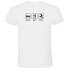 ფოტო #1 პროდუქტის KRUSKIS Sleep Eat And Play Football short sleeve T-shirt