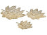 Фото #2 товара Поднос Beliani Набор из 3 гламурных декоративных листовых форм