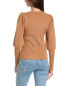 To My Lovers Puff Sleeve Sweater Women's Brown S/M