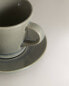 Фото #5 товара Glazed stoneware teacup and saucer