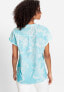 Фото #2 товара Women's 100% Cotton Short Sleeve Paisley Tunic Blouse