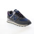 Фото #3 товара New Balance 574 U574KGN Mens Gray Suede Lace Up Lifestyle Sneakers Shoes