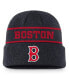 Фото #1 товара Men's Navy Boston Red Sox Cooperstown Collection Rewind Terra Cuffed Knit Hat