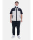 ფოტო #1 პროდუქტის Men's Sheepskin Waistcoat, Vinatge Curly Wool, Black and White