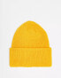 The North Face Explore ribbed beanie in yellow