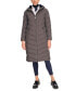 ფოტო #1 პროდუქტის Women's Stretch Hooded Maxi Puffer Coat