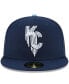Фото #2 товара Men's Navy Kansas City Royals 2022 City Connect 59FIFTY Fitted Hat