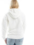 Levi's hoodie with leopard print batwing logo in cream