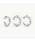 Twist Ear Cuffs Chrome Plated - фото #1