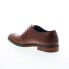 Фото #6 товара Zanzara Shaw ZZ1641C Mens Brown Leather Oxfords & Lace Ups Plain Toe Shoes