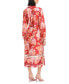 Women's Printed Maxi Shirtdress