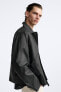 Фото #9 товара Куртка из смесовой ткани с восковым покрытием ZARA Linen blend