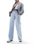 Фото #6 товара Hollister low rise relaxed baggy jean in light wash blue