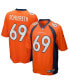 ფოტო #1 პროდუქტის Men's Mark Schlereth Orange Denver Broncos Game Retired Player Jersey