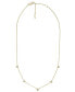 Fossil sutton Trio Glitz Gold-tone Stainless Steel Station Necklace