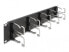 Фото #1 товара Delock 66919 - Cable management panel - Black - Metallic - Metal - 2U - 48.3 cm (19") - 88 mm