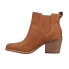 Фото #3 товара TOMS Everly Pull On Booties Womens Brown Casual Boots 10016830-210