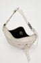 Crackled-effect shoulder bag