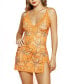 Фото #1 товара Women's Selena Lace V-Neck Floral Chemise Lingerie Nightgown