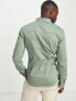 Фото #2 товара ASOS DESIGN skinny denim shirt in sage green