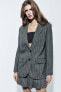 Zw collection pinstripe wool blend blazer