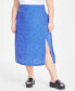 Фото #3 товара Trendy Plus Size Leopard-Print Slip Midi Skirt, Created for Macy's