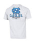 Фото #2 товара Men's White North Carolina Tar Heels Stack 2-Hit T-shirt