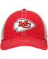 Фото #3 товара Men's Red, Natural Kansas City Chiefs Trawler Trucker Clean Up Snapback Hat