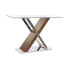 Фото #1 товара Журнальный столик DKD Home Decor Прозрачный Серебристо-темно-коричневый Кристаллическая Сталь 120 x 40 x 75 см