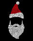 Фото #3 товара Men's Premium Blend Santa Claus Word Art T-shirt