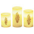 LED-Kerze Golden Feather 3er-Set