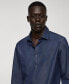 ფოტო #6 პროდუქტის Men's Regular-Fit Cotton Chambray Shirt