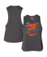 ფოტო #1 პროდუქტის Women's Heather Charcoal Chase Elliott Hooters Racer Back Tank Top