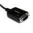 Фото #4 товара StarTech.com 1 Port Professional USB to Serial Adapter Cable with COM Retention - DB-9 - USB 2.0 A - 0.42 m - Black