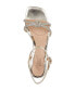 Women's Maci rhinestone Knot Kitten Heel Evening Sandals