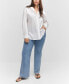 ფოტო #4 პროდუქტის Women's Pocket Oversize Shirt