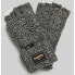 Фото #3 товара Перчатки Superdry Cable Knit черные с черными вкраплениями