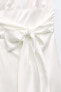 Фото #9 товара Платье из сатина с горловиной халтер ZARA