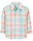 Фото #1 товара Toddler Plaid Button-Down Shirt 2T