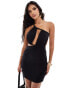 ASOS DESIGN cut away detail mini dress in black Черный, M - EU 40-42 - фото #2