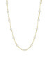 Women's Gold Tone Imitation Pearl Chain Necklace