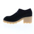 Фото #10 товара Clarks Wallabee Block 26164402 Womens Black Suede Heels Block Shoes