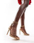 Фото #1 товара Public Desire Clueless high strappy sandals in diamante gold