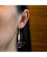 Фото #3 товара Blue and White Art Deco Earrings