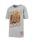 Big Boys Alonzo Mourning Heathered Gray Miami Heat Hardwood Classics King of the Court Player T-shirt