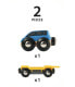 Фото #5 товара BRIO Car Transporter, Model Railways Parts & Accessories, 0.3 yr(s), Black, Blue, Yellow