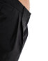 COLLUSION wide leg baggy tailored trousers in black