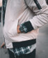 Фото #5 товара Мужские наручные часы с серым кожаным ремешком MVMT Chronograph Chrono Monochrome Gray Leather Strap Watch 45mm