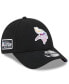 ფოტო #1 პროდუქტის Men's Black Minnesota Vikings 2023 NFL Crucial Catch 9FORTY Adjustable Hat