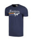 ფოტო #2 პროდუქტის Men's Navy Distressed Bronco Brass Tacks T-shirt